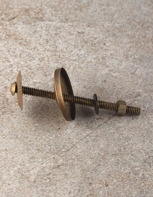 Brass Antique Set of 5 Screw